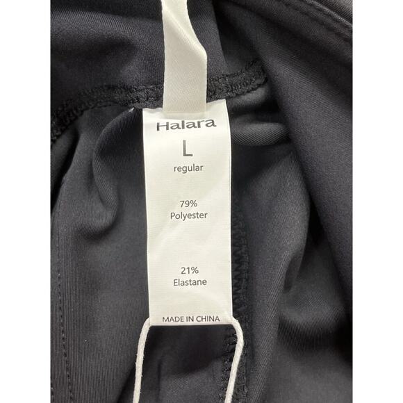 Halara Flex Flare Pants Womens Large Black Stretch Trousers Athleisure Casual - Picture 5 of 12